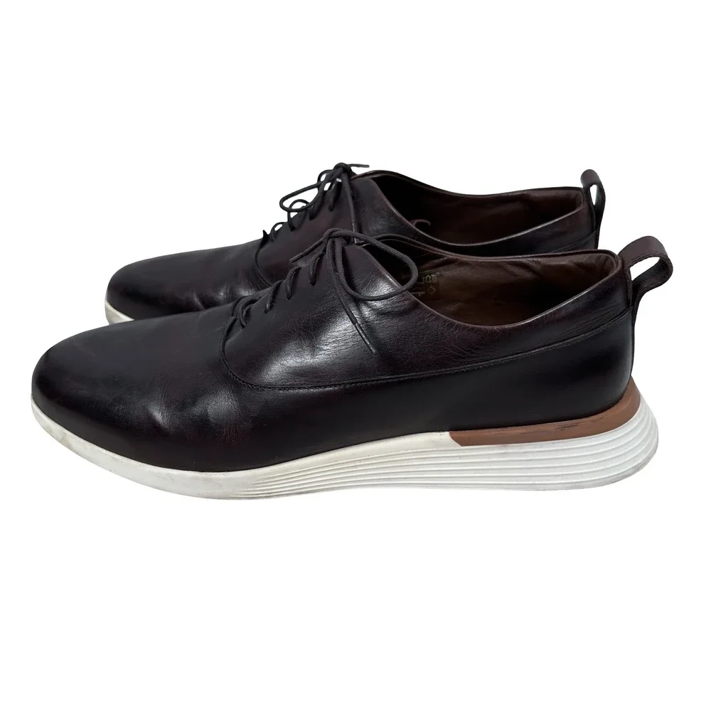 Wolf & Shepherd Crossover Derby Shoes Mens 12.5 Brown Leather Made‎ in Portugal